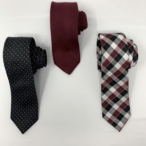 Set of 3 Men's Ties - Casual - Business - Wedding